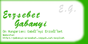 erzsebet gabanyi business card